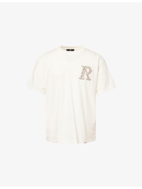 REPRESENT Western Initial Graphic-Embroidered Cotton T-Shirt