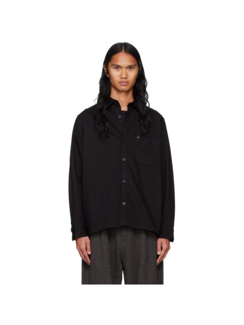 HUGO Black Loose-Fit Denim Shirt