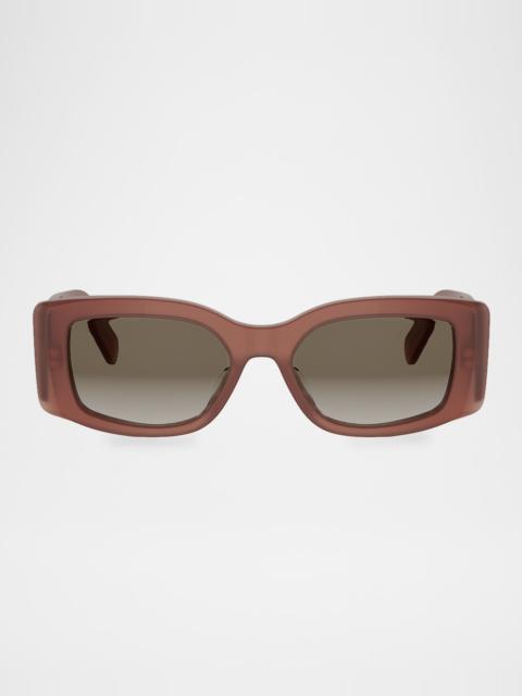 CELINE Maxi Triomphe 53mm Rectangular Sunglasses