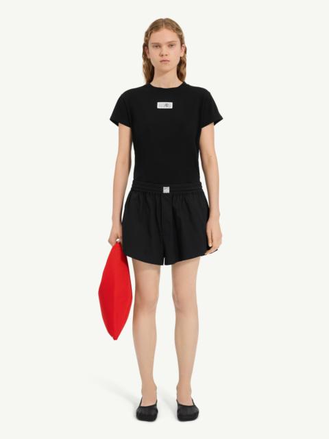 MM6 Maison Margiela Cotton poplin shorts