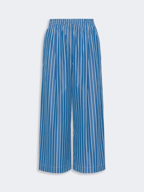 WEEKEND Max Mara CRESTA Cotton poplin trousers - CORNFLOWER BLUE