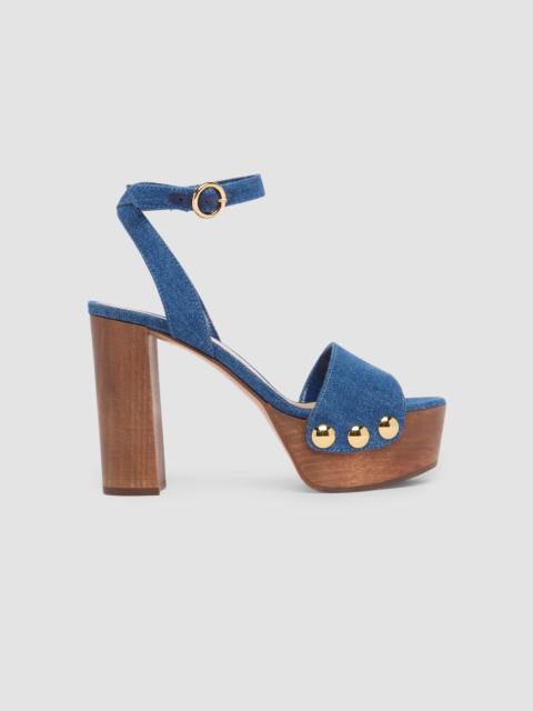 Gianvito Rossi Women's 70MM Studded Platform Sandals - Blue