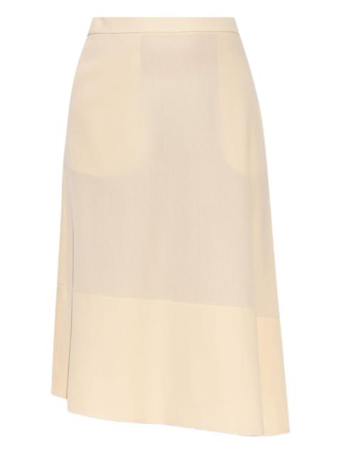 Jil Sander asymmetric midi skirt