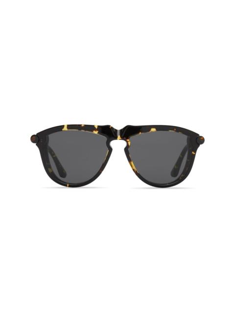 pilot-frame tortoiseshell sunglasses