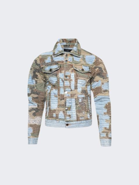 AMIRI Boro Repair Trucker Jacket Indigo