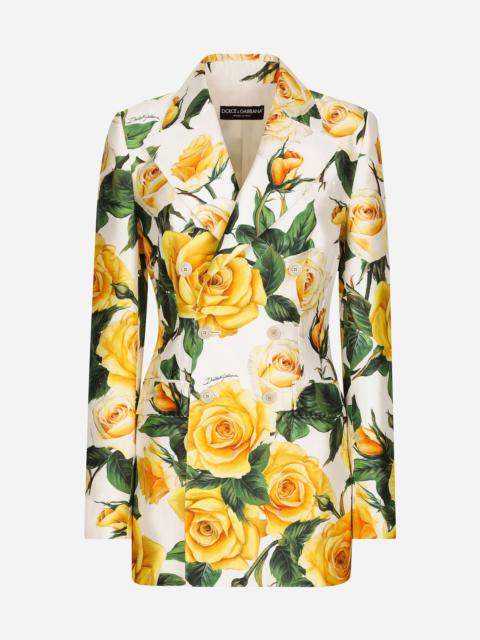 【関税＆送料込み】Dolce & Gabbana White, Yellow And Rose B Dolce & Gabbana Kids' White Casual Dress For Girl With