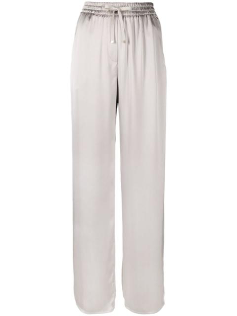 Herno shiny high-waist palazzo pants