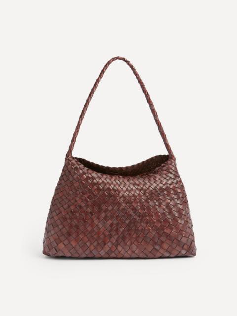 Santa Maria Woven Leather Shoulder Bag