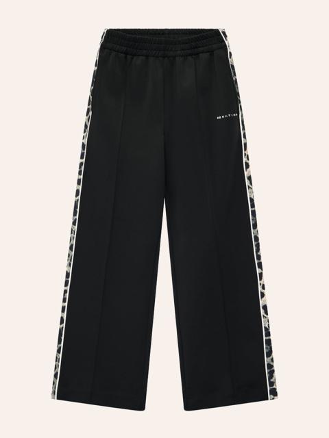 P.E NATION MAN DOWN TRACKPANT IN BLACK & LEOPARD
