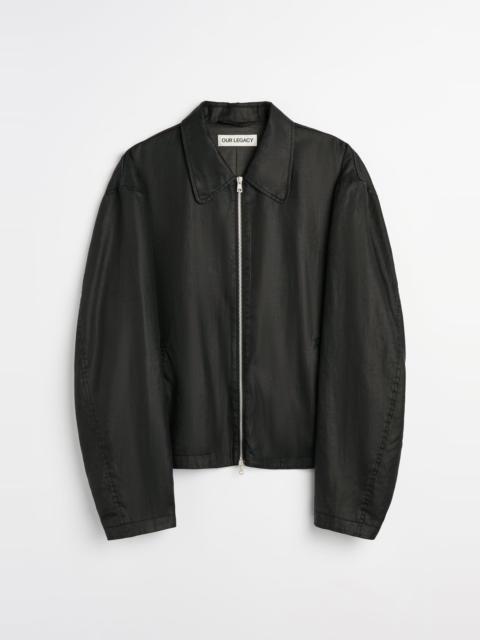 Our Legacy Mini Jacket Worker Lacquer Black Mirror Tencel