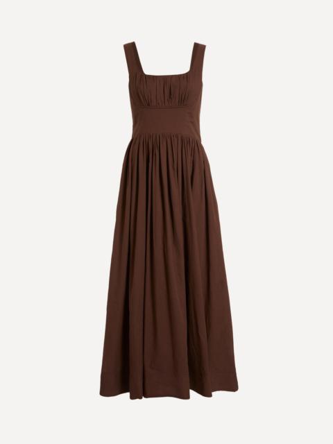 Aje. Sunny Chocolate Midi Dress