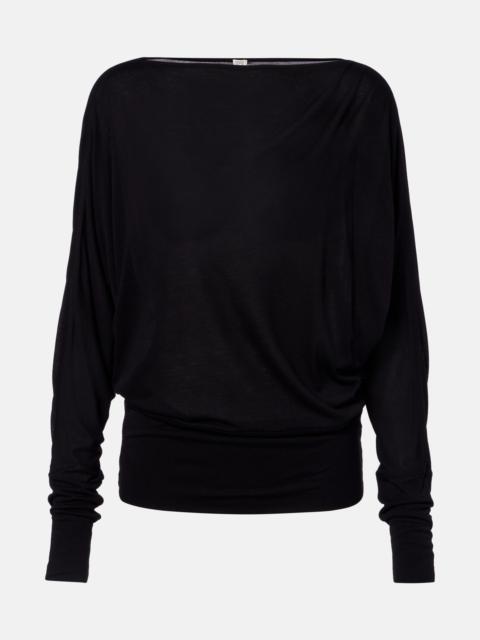 TOTEME Draped jersey top