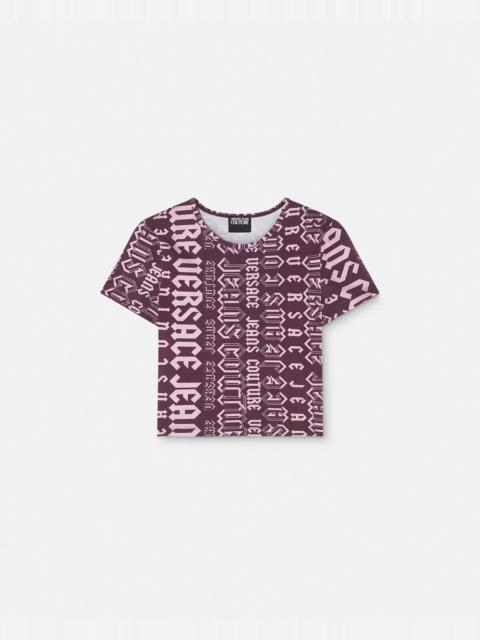 VERSACE JEANS COUTURE Logomania Crop T-Shirt