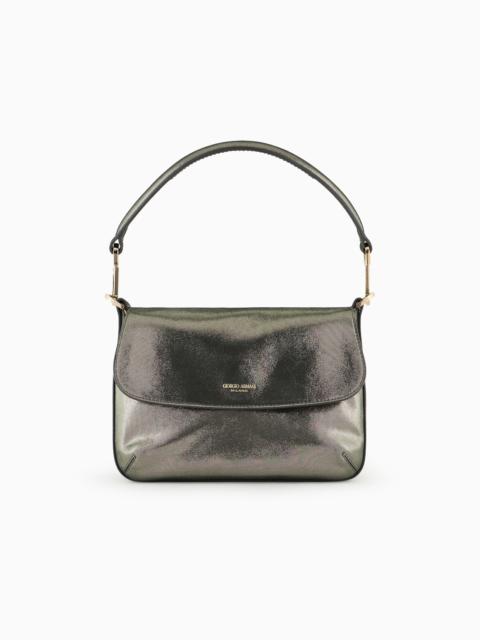 GIORGIO ARMANI Shimmering nubuck 작은 Baguette 부대 la Prima 연약한