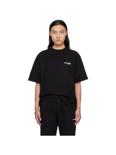 We11done Black Wave Logo T-shirt