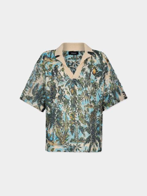 DSQUARED2 MONKEY BUSINESS KNIT POLO