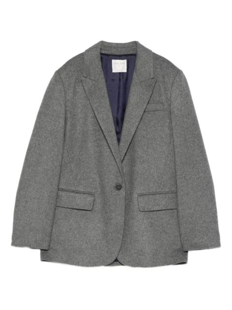 forte_forte single-breasted peak-lapels jacket