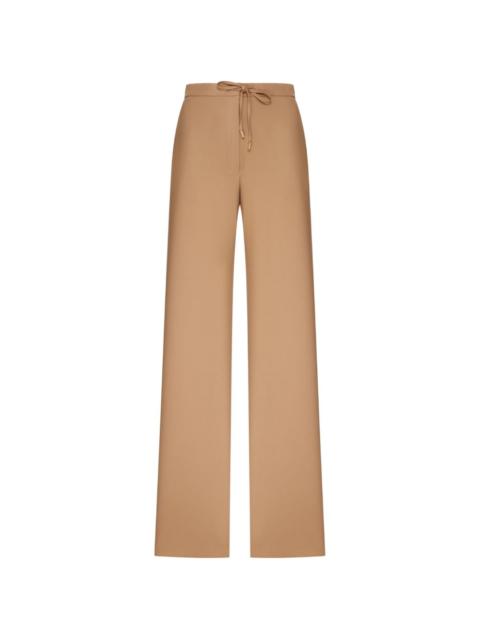 Max Mara drawstring wool trousers
