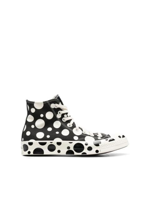 Converse polka-dot print Chuck-Taylor sneakers