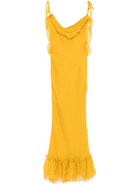 SAINT LAURENT silk maxi dress