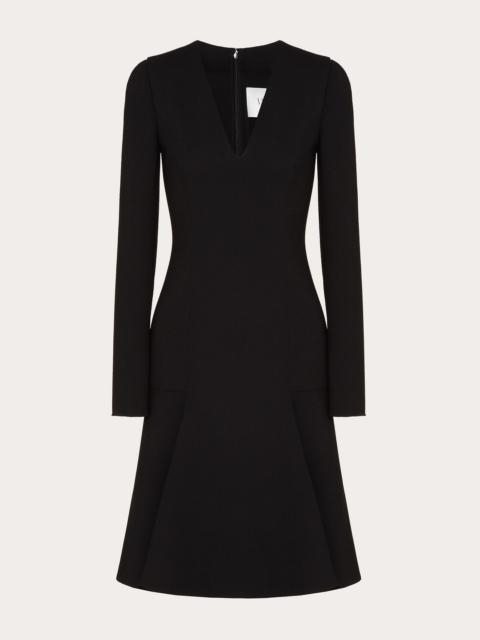 Stretch Double Crepe Wool Dress