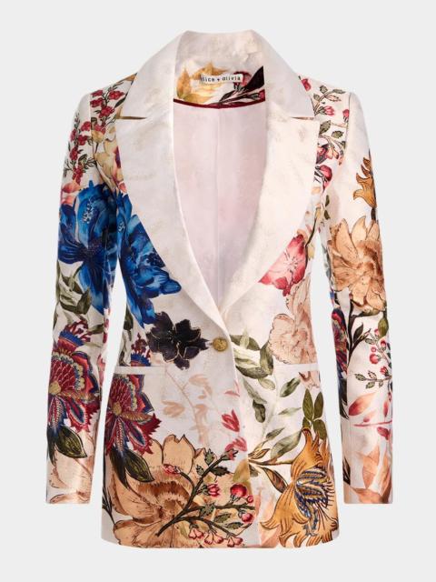 Alice + Olivia Denny Slim Boyfriend Blazer