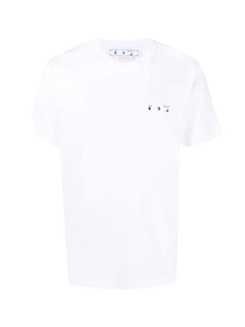 Off-White Caravag Paint Slim S/s Tee "White" OMAA027C99JER0050110