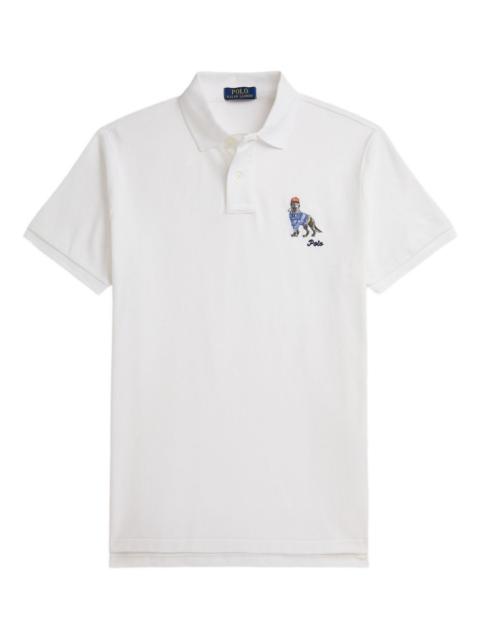 Polo Ralph Lauren dog-embroidered polo shirt