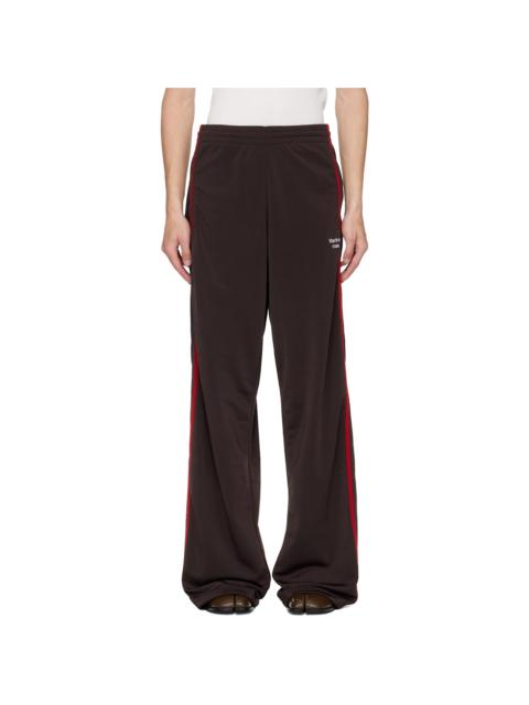 Martine Rose Brown Wide Leg Track Pants
