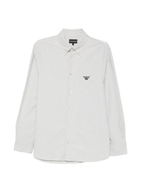 EMPORIO ARMANI striped button-down shirt
