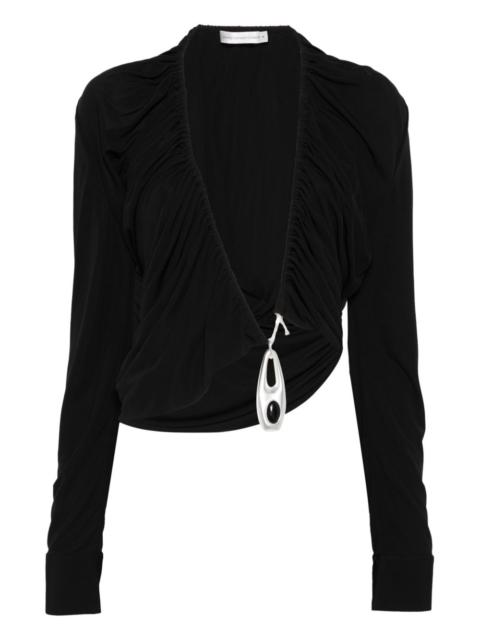CHRISTOPHER ESBER lavalliere jersey top