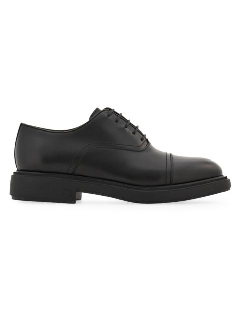 FERRAGAMO Men's Camden Leather Lace-Up Shoes - Nero