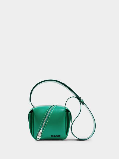 SUNNEI CROSS ZIP LACUBETTO BAG / green