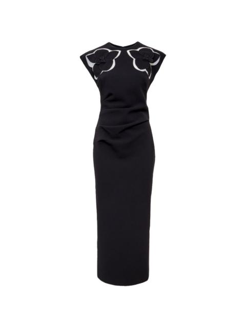 Acler Koda floral-appliqué midi dress