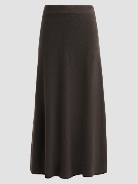 LISA YANG Women's Flared Cashmere Maxi Skirt - Dark Fern