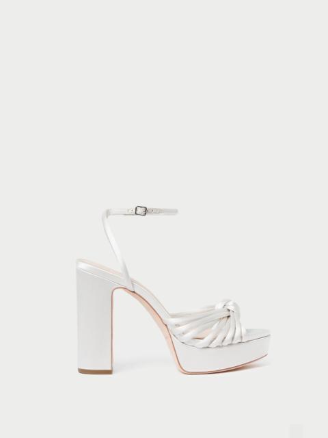 LOEFFLER RANDALL Rivka Cream Knot Platform Sandal