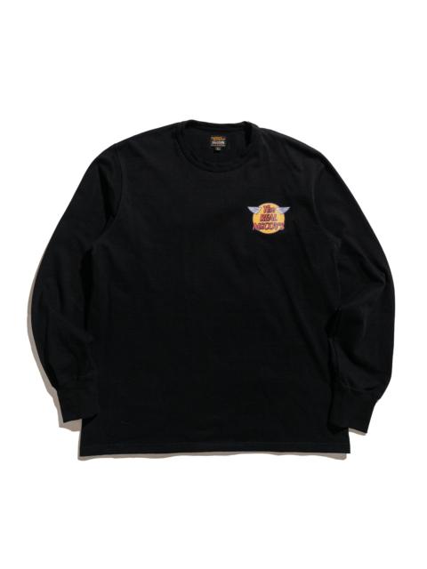 The Real McCoys MC24003 Logo Tee L/S Black