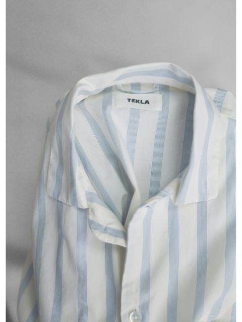 TEKLA Tekla Poplin Pyjama Shirt - Needle Stripes