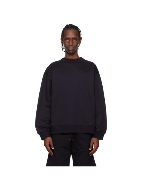 Dries Van Noten Navy Oversized Sweatshirt