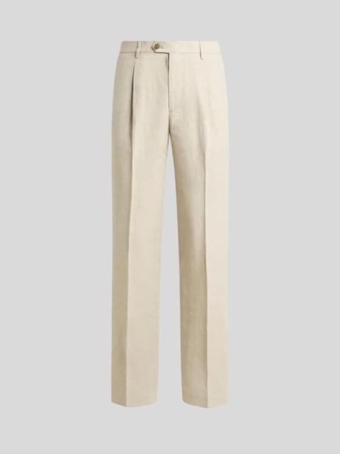 Etro REGULAR-FIT SILK-BLEND TROUSERS WITH PLEAT DETAIL