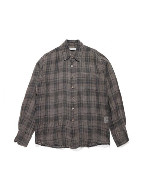 Our Legacy Above Shirt Penumbra Check Sheercoat Linen