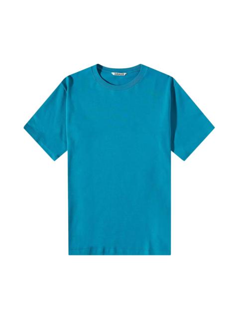 AURALEE Auralee Luster Plaiting Tee 'Teal Green'