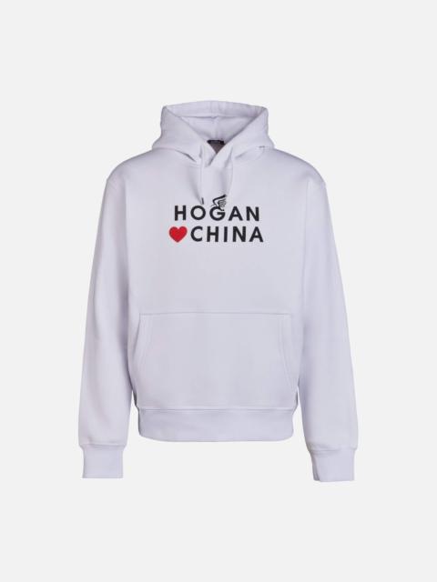 HOGAN Hooded Sweatshirt White