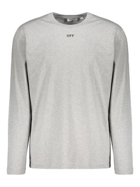 Off-White long-sleeve round-collar T-shirt
