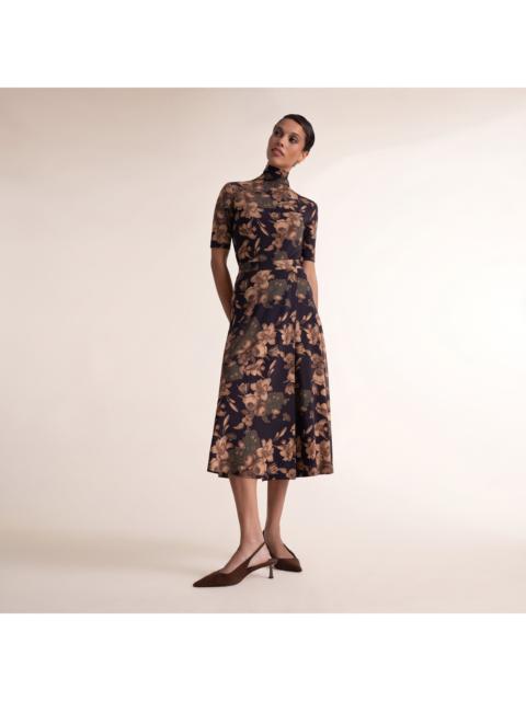 M.M.LaFleur Ara Midi Skirt - Light Printed Jersey