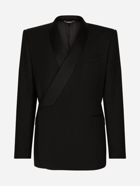 Double-breasted wool Sicilia-fit tuxedo jacket