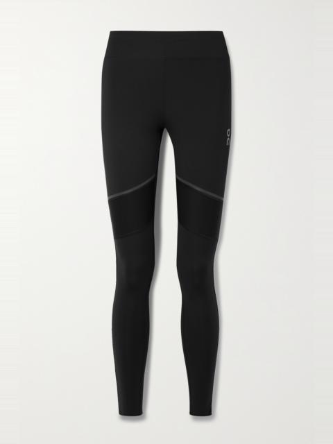 Paneled recycled stretch leggings