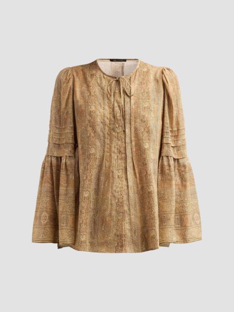 KOBI HALPERIN Women's Joey Paisley Cotton-Silk Blouse - Ecru Multi