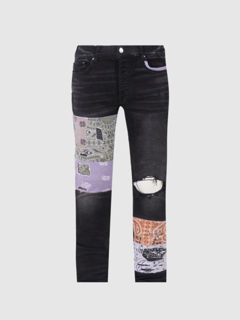 AMIRI BANDANA PATCH JEAN