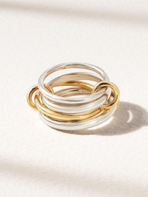 Spinelli Kilcollin Hyacinth MX 18-karat gold and sterling silver rings Gold